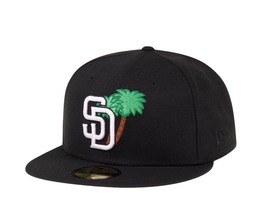New Era San Diego Padres Palm Tree Black Edition 59Fifty Fitted Gorra
