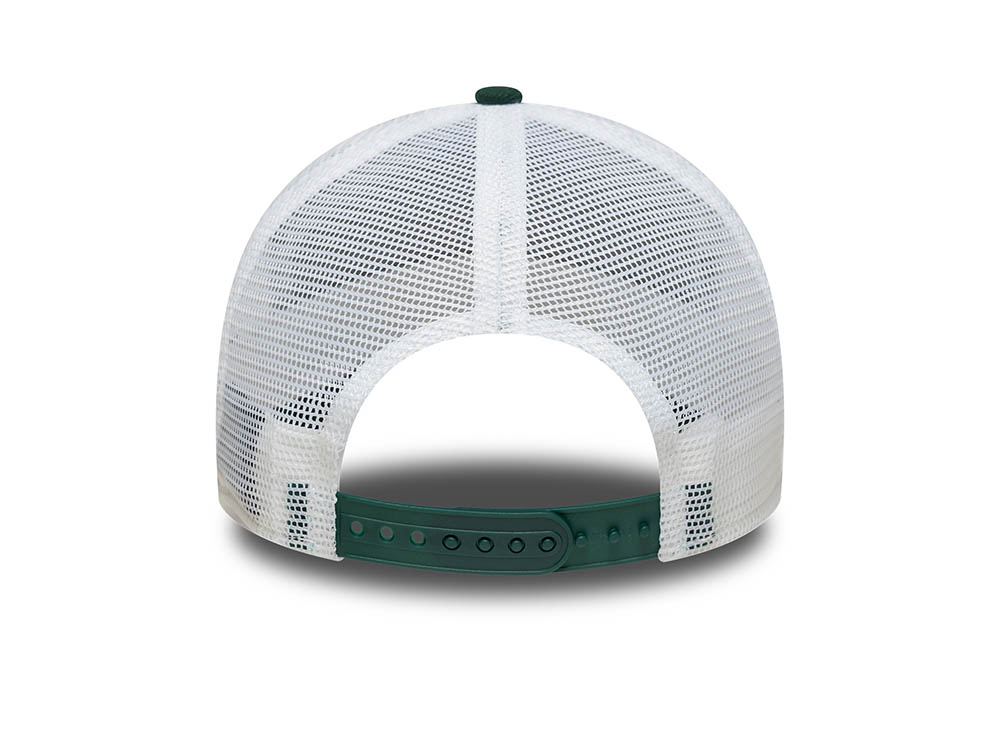 New Era Patch Dark Green 9Forty A Frame Trucker Snapback Gorra
