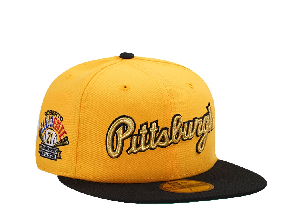 New Era Pittsburgh Pirates Roberto Clemente Gold Two Tone Edition 59Fifty Fitted Gorra