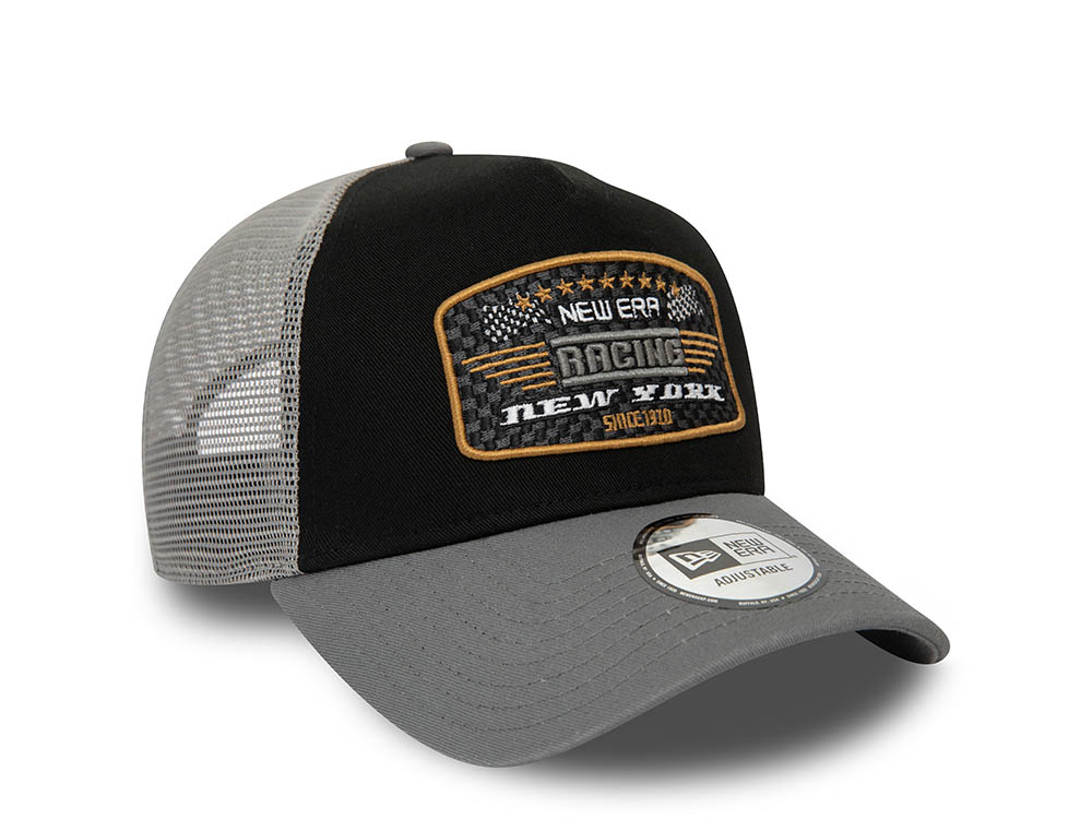 New Era Racing Patch A Frame Trucker Strapback Gorra