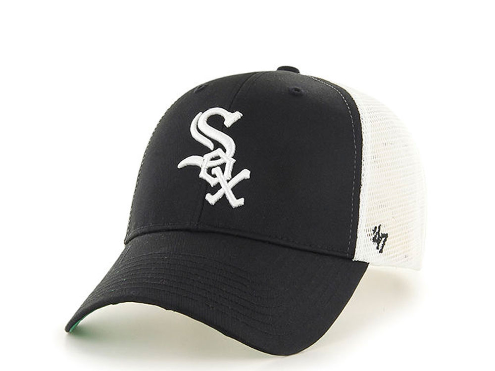 47Brand Chicago White Sox Classic Black Trucker Snapback Gorra