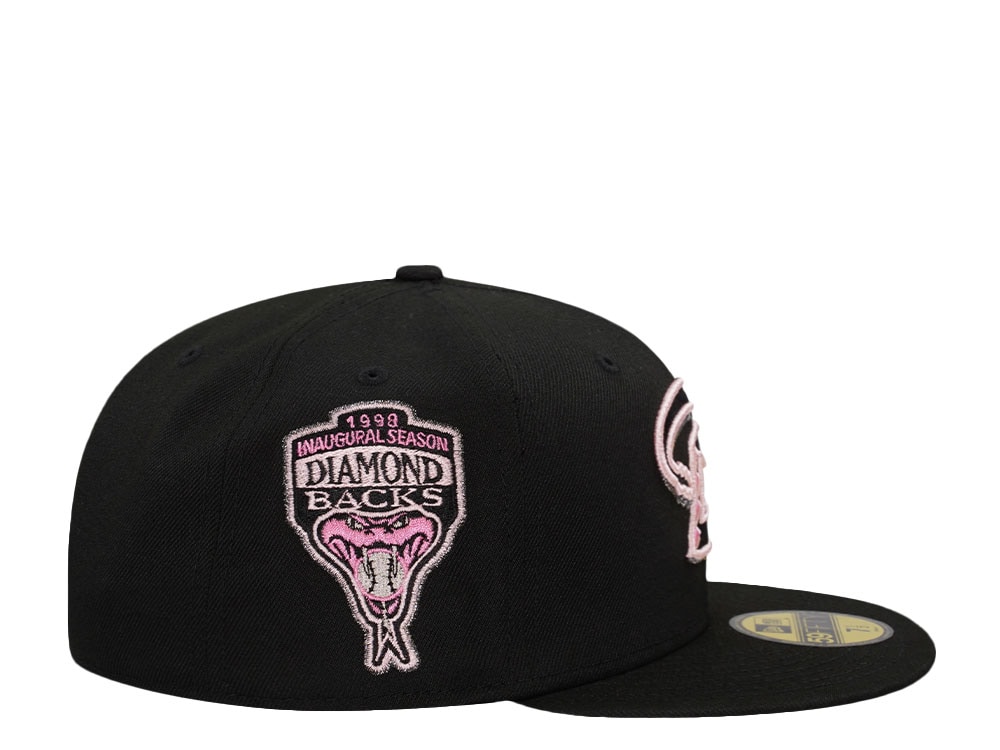 New Era Arizona Diamondbacks Inaugural Season 1998 Black Pink Prime Edition 59Fifty Fitted Gorra