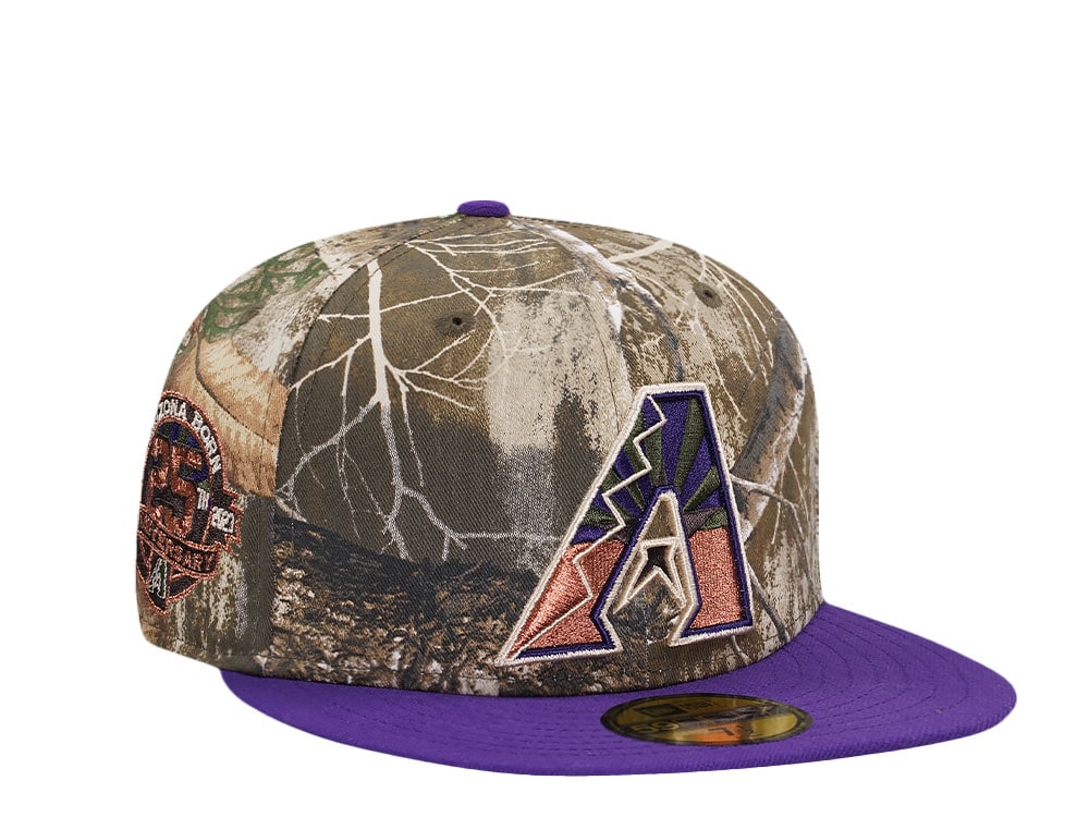 New Era Arizona Diamondbacks 25th Anniversary Real Tree Copper Two Tone Edition 59Fifty Fitted Gorra