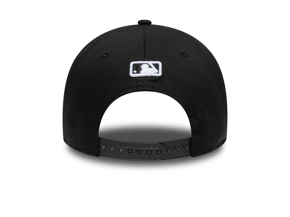 New Era Los Angeles Dodgers Black 9Forty M Crown Snapback Gorra