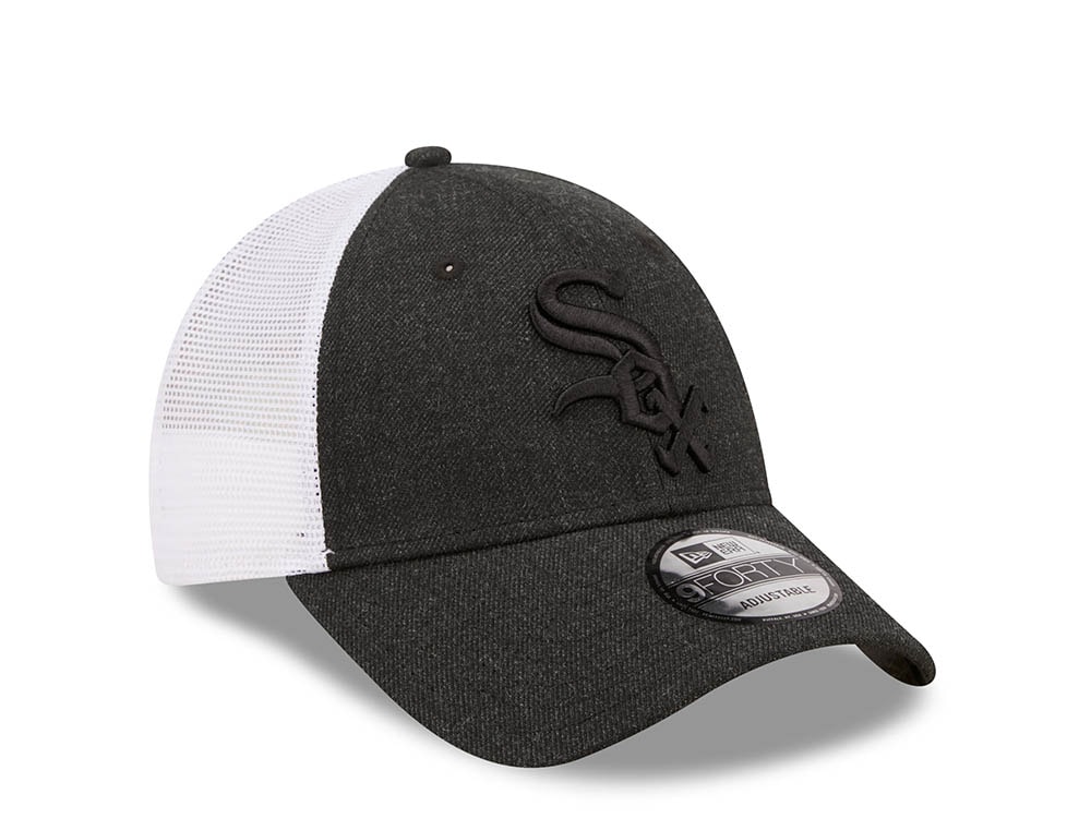 New Era Chicago White Sox Black Home Field Edition 9forty Trucker Strapback Gorra