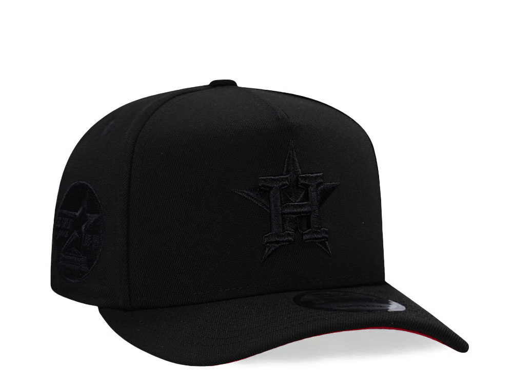 New Era Houston Astros 35th Anniversary Blackout Red Prime Edition 9Fifty A Frame Snapback Gorra