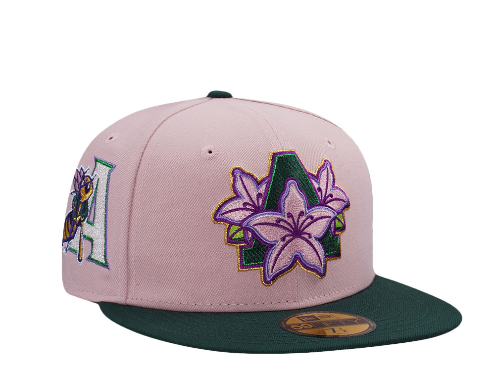 New Era Augusta Green Jackets Pink Two Tone Edition 59Fifty Fitted Gorra