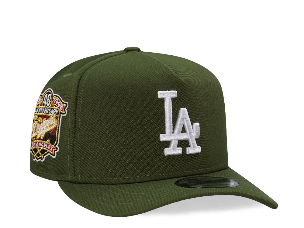New Era Los Angeles Dodgers 40th Anniversary Rifle Green Edition 9Fifty A Frame Snapback Gorra