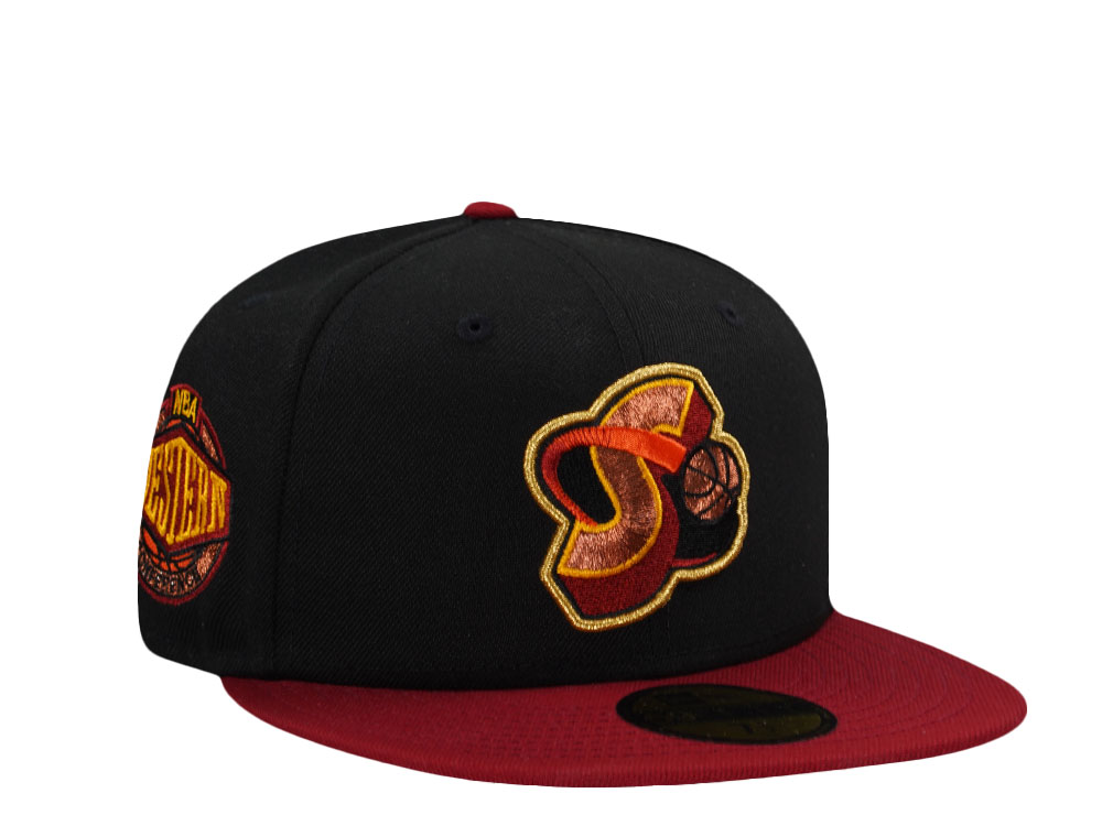 New Era Seattle Supersonics Western Conference Black Two Tone Edition 59Fifty Fitted Gorra