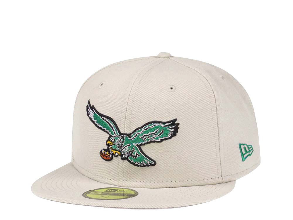 New Era Philadelphia Eagles Cream Prime Edition 59Fifty Fitted Gorra
