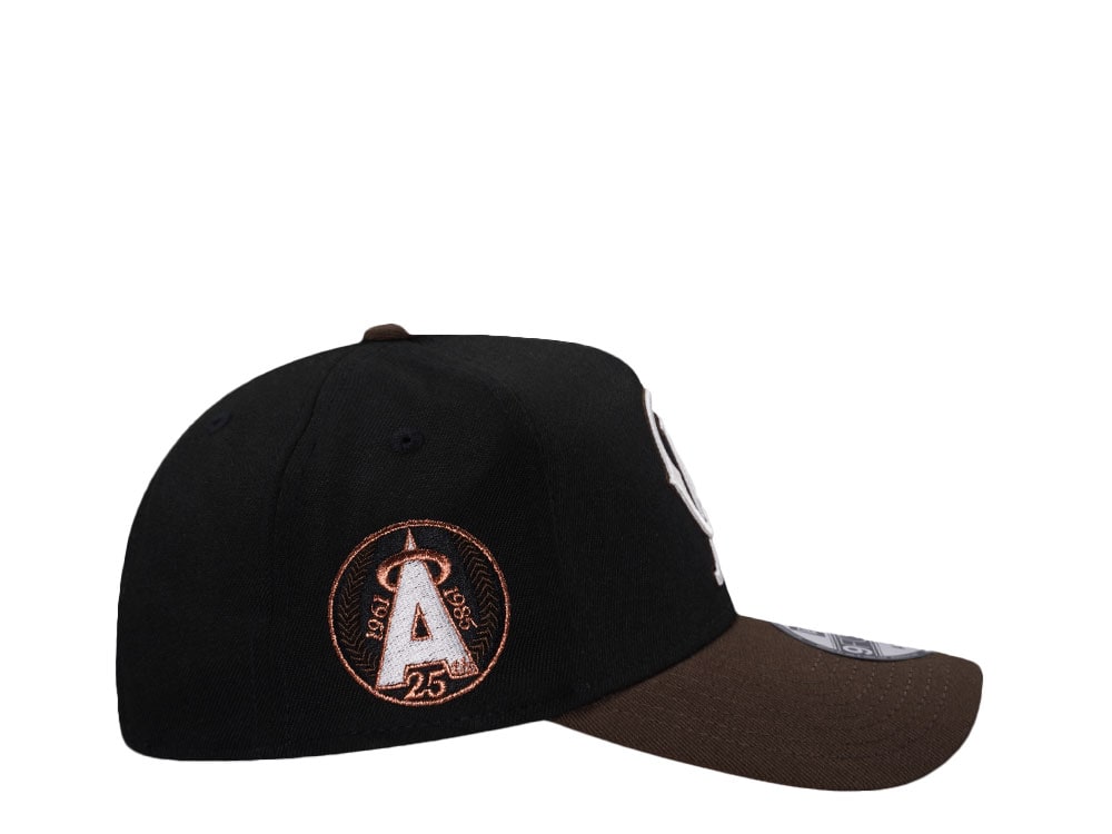New Era California Angels 25th Anniversary Walnut Two Tone Edition 9Forty A Frame Snapback Gorra