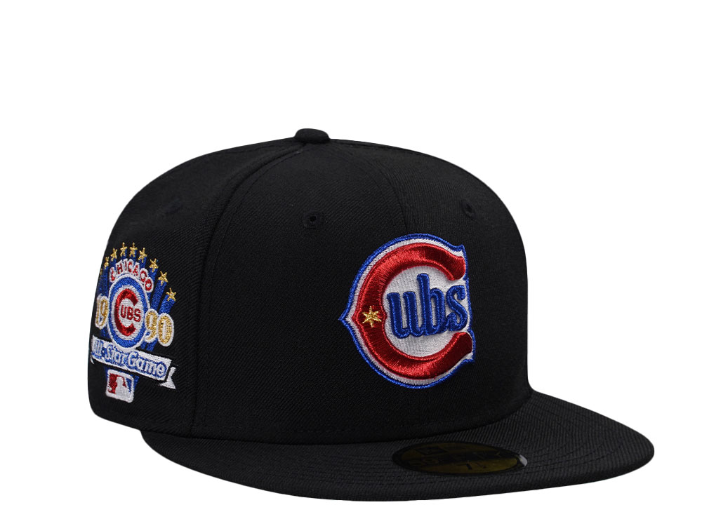 New Era Chicago Cubs All Star Game 1990 Black Wool Throwback Edition 59Fifty Fitted Gorra