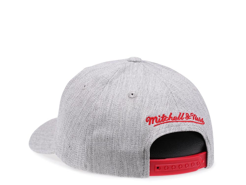 Mitchell & Ness Chicago Bulls Heather Red Line Flex Snapback Gorra