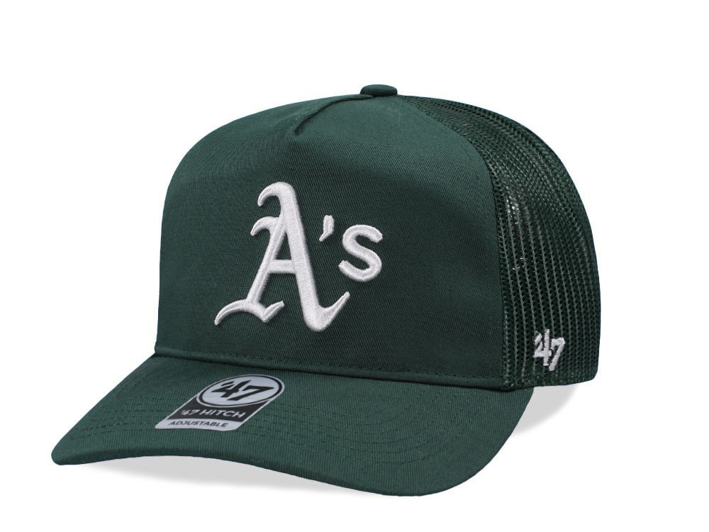 47Brand Oakland Athletics Dark Green Hitch Edition Trucker Snapback Gorra