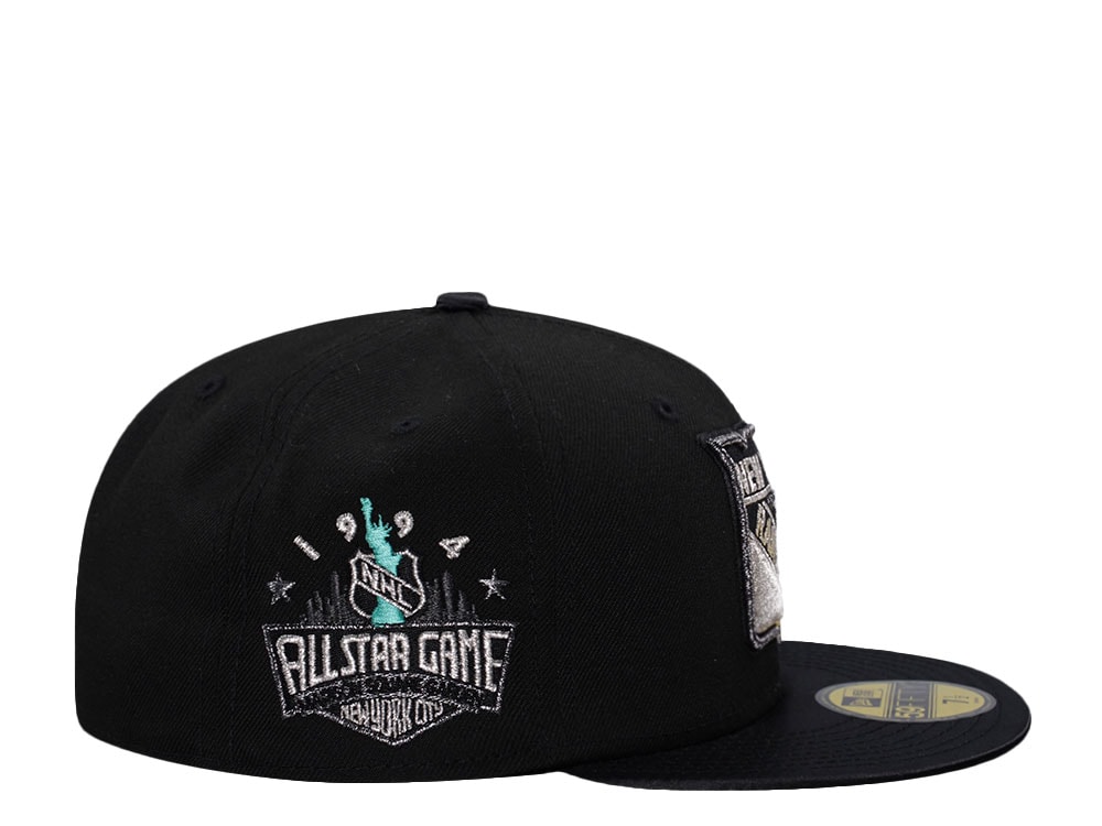 New Era New York Rangers All Star Game 1994 Black Satin Brim Prime Edition 59Fifty Fitted Gorra