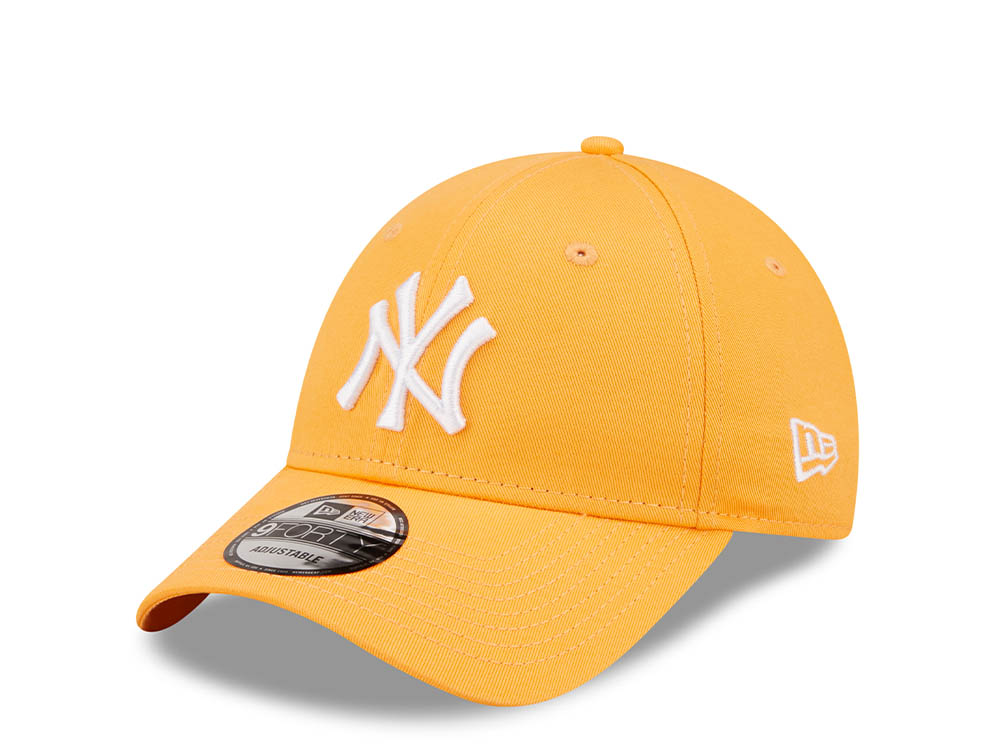 New Era New York Yankees League Essential Orange 9Forty Strapback Gorra