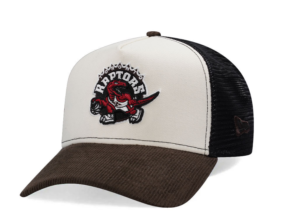 New Era Toronto Raptors Corduroy Trucker Edition 9Forty A Frame Snapback Gorra
