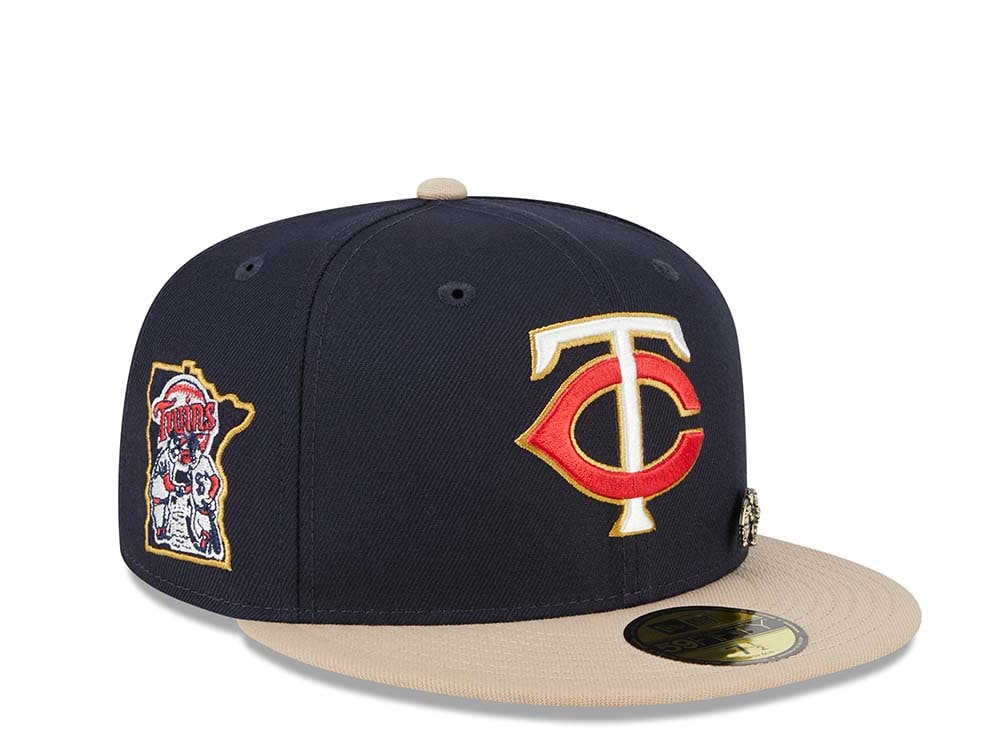 New Era Minnesota Twins Varsity Pin Two Tone Edition 59Fifty Fitted Gorra