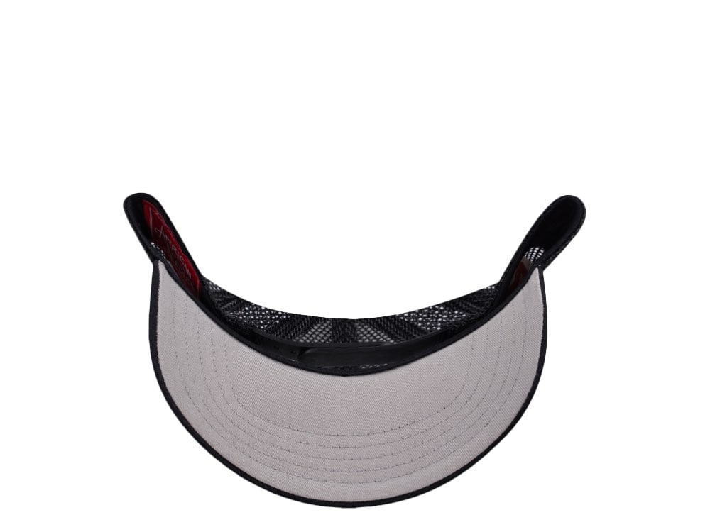 American Needle Miller High Life White And Black Valin Edition Trucker Snapback Gorra