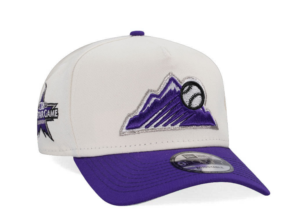 New Era Colorado Rockies All Star Game 2023 Chrome Two Tone Edition 9Forty A Frame Snapback Gorra