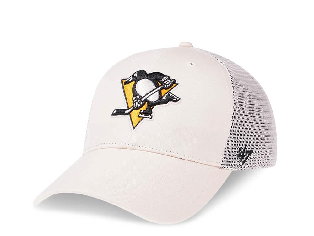 47Brand Pittsburgh Penguins Classic Creme Trucker Snapback Gorra