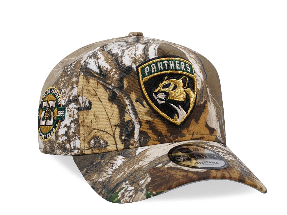 New Era Florida Panthers 25th Anniversary Realtree Prime Edition 9Forty A Frame Snapback Gorra