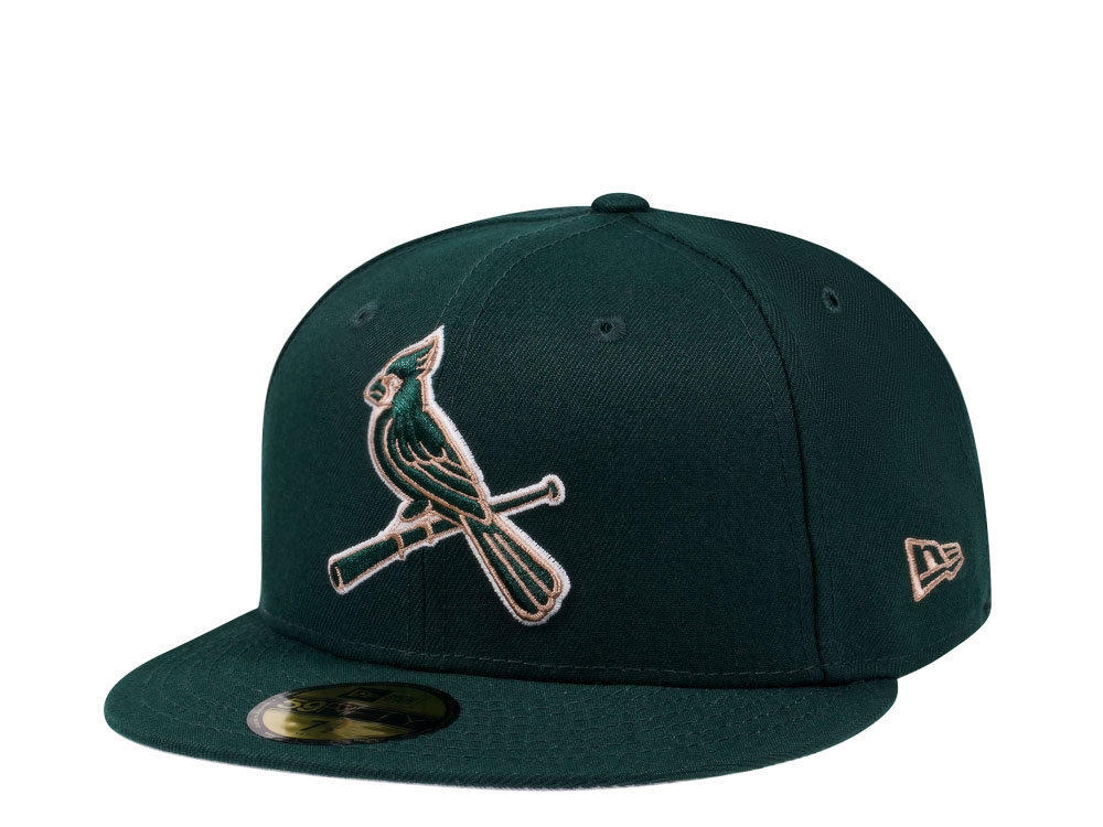 New Era St. Louis Cardinals Dark Green Beige Edition 59Fifty Fitted Gorra