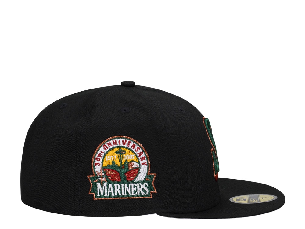 New Era Seattle Mariners Black Metallics Edition 59Fifty Fitted Gorra