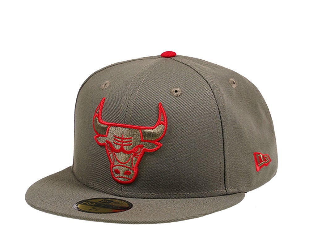 New Era Chicago Bulls Hot and Spicy Olive Edition 59Fifty Fitted Gorra