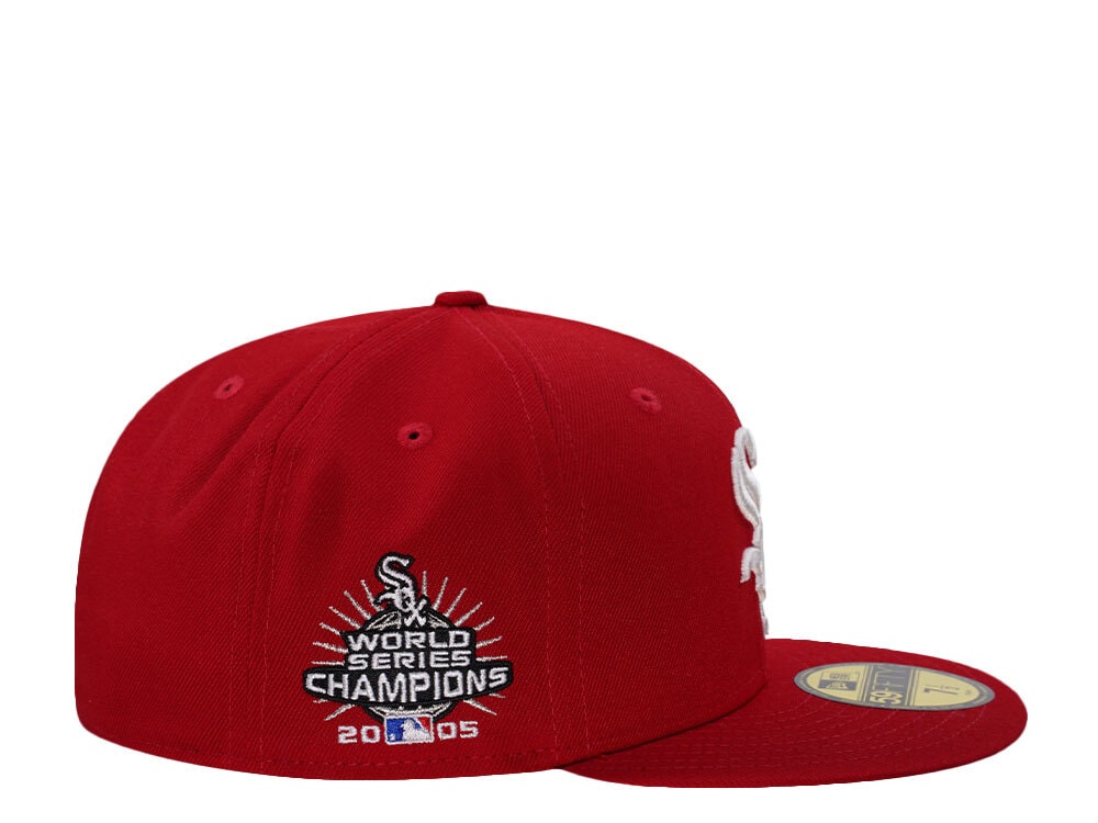 New Era Chicago White Sox World Series Champions 2005 Scarlet Prime Edition 59Fifty Fitted Gorra