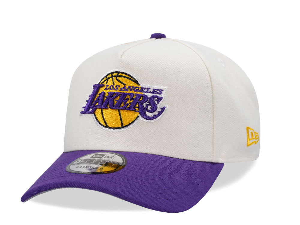New Era Los Angeles Lakers Classic Chrome Two Tone Edition 9Forty A Frame Snapback Gorra