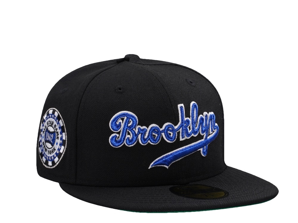 New Era Brooklyn Dodgers All Star Game 1942 Wool Black Throwback Edition 59Fifty Fitted Gorra
