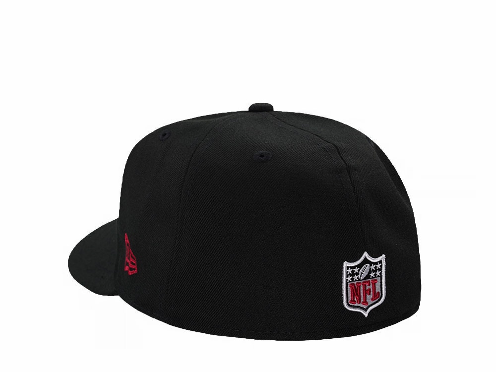 New Era Arizona Cardinals Black Classic Edition Pre Curved 59Fifty Fitted Gorra