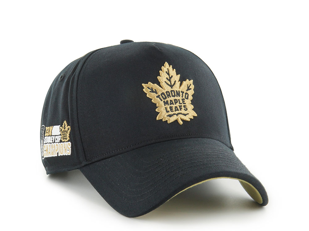 47Brand Toronto Maple Leafs Vintage Stanley Black Sure Shot Edition MVP Snapback Gorra