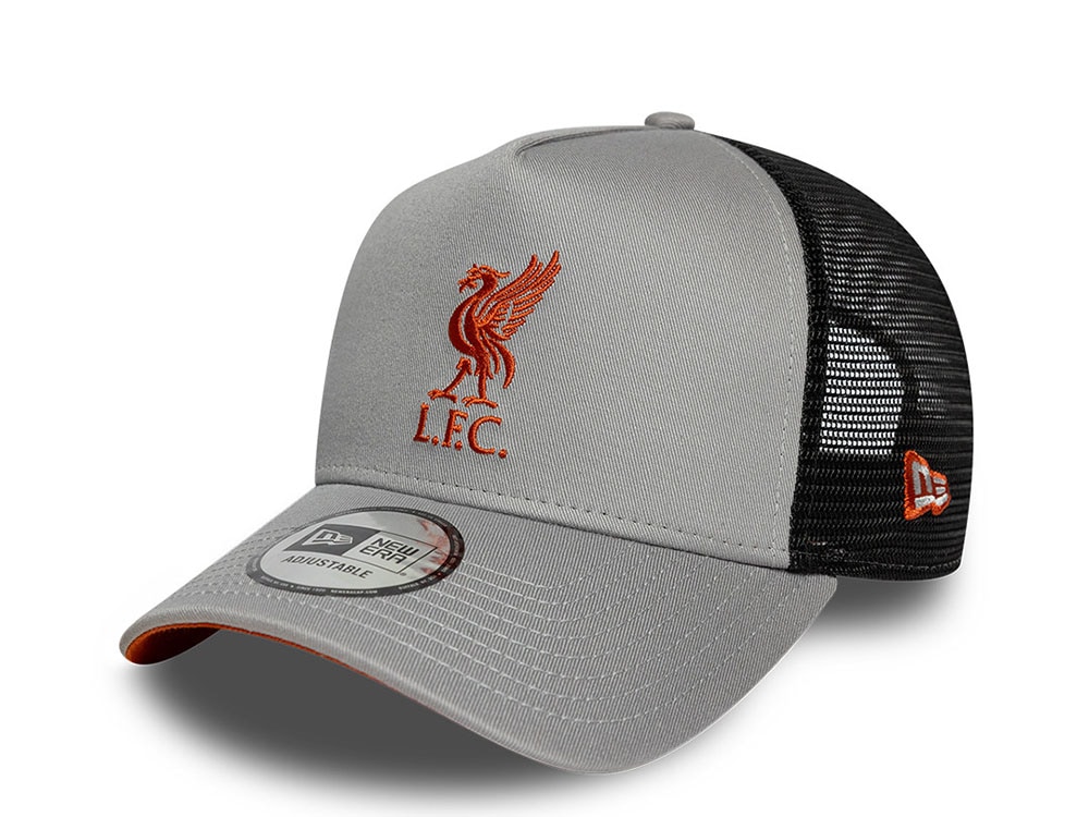 New Era Liverpool Fc Seasonal Gray Edition 9Forty A Frame Trucker Snapback Gorra