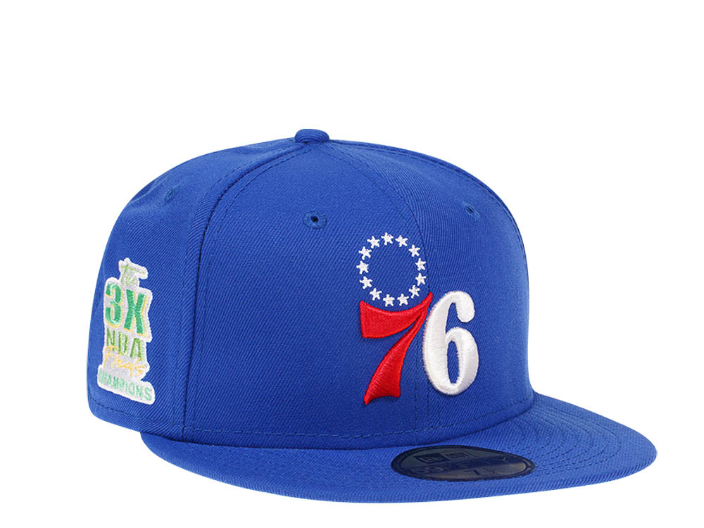 New Era Philadelphia 76ers Citruspop Patch The 3x NBA Finals Champions 59fifty Fitted Gorra