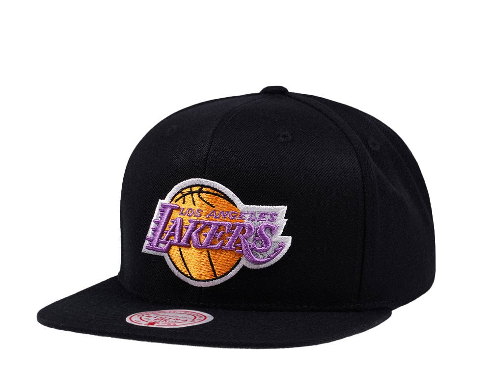 Mitchell & Ness Los Angeles Lakers Wool Solid Snapback Gorra