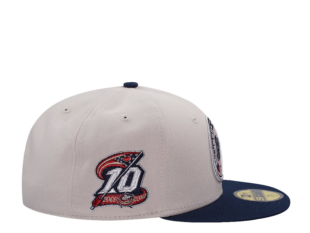 New Era Columbus Blue Jackets 10th Anniversary Stone Two Tone Edition 59Fifty Fitted Gorra