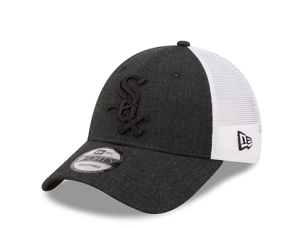 New Era Chicago White Sox Black Home Field Edition 9forty Trucker Strapback Gorra