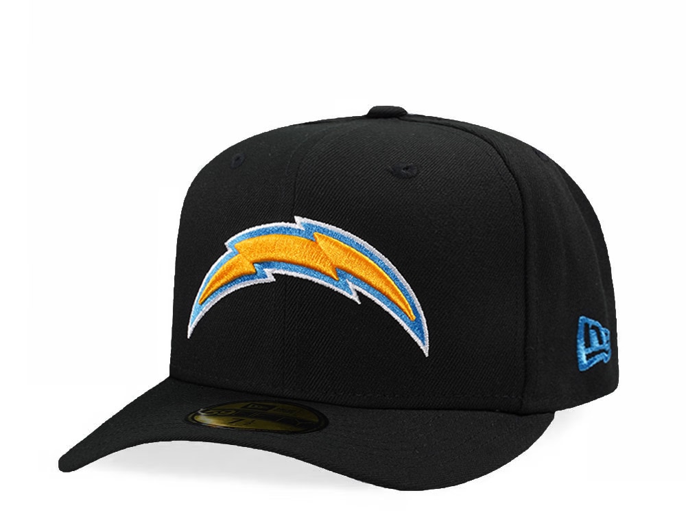New Era Los Angeles Chargers Black Classic Edition Pre Curved 59Fifty Fitted Gorra
