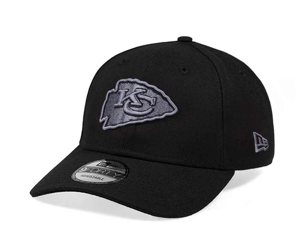 New Era Kansas City Chiefs Black and Gray Edition 9Forty Snapback Gorra