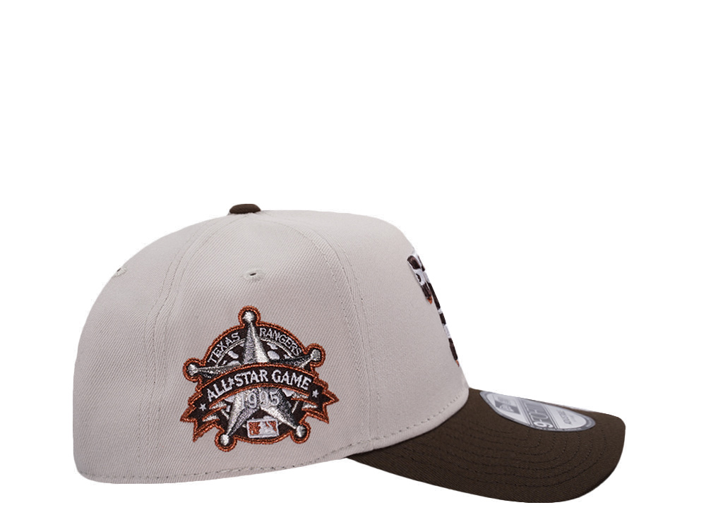 New Era Texas Rangers All Star Game 1995 Chrome Two Tone Edition 9Forty A Frame Snapback Gorra