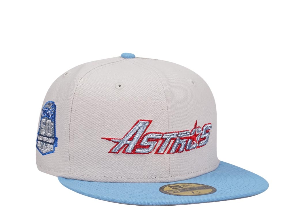 New Era Houston Astros 50th Anniversary Stone Color Flip Two Tone Edition 59Fifty Fitted Gorra