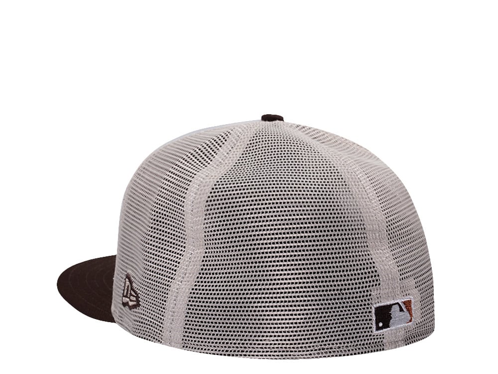 New Era Texas Rangers All Star Game 1995 Stone Two Tone Edition 59Fifty Trucker Fitted Gorra
