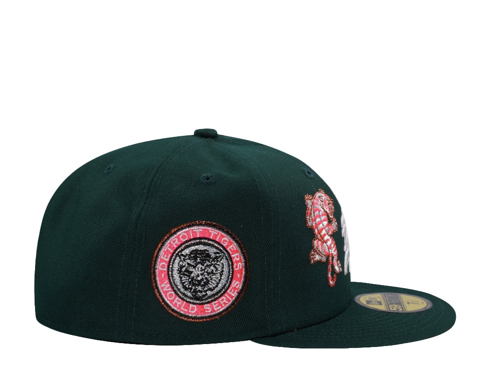 New Era Detroit Tigers World Series 1968 Tiger Dark Green Prime Edition 59Fifty Fitted Gorra