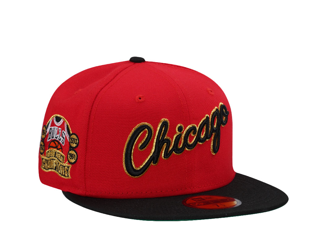 New Era Chicago Bulls NBA Champions 1996 Red Throwback Edition 59Fifty Fitted Gorra