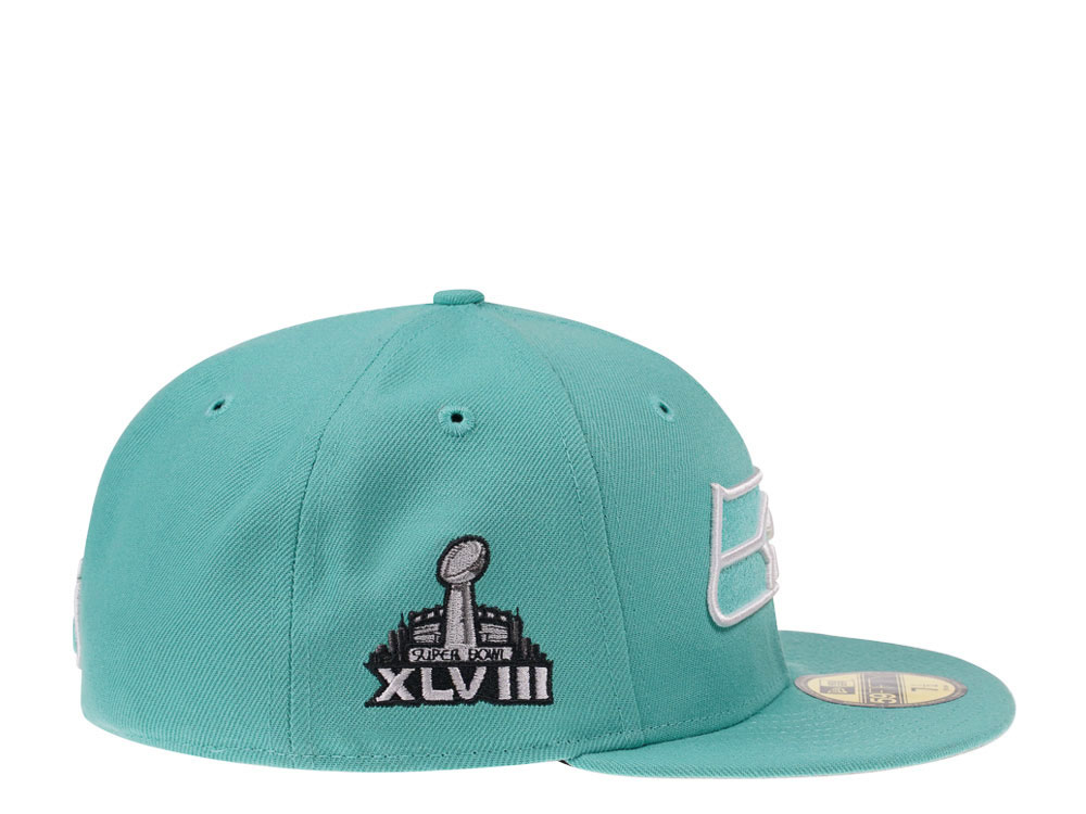 New Era Seattle Seahawks Super Bowl XLVIII Mint Edition 59Fifty Fitted Gorra