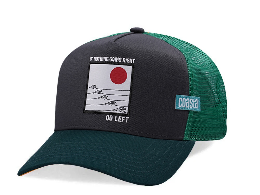 Djinns HFT Go Left Charcoal Coastal Edition Trucker Snapback Gorra