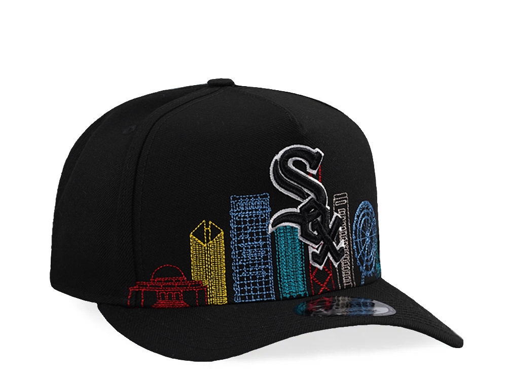 New Era Chicago White Sox Skyline Black Prime Edition 9Fifty A Frame Snapback Gorra