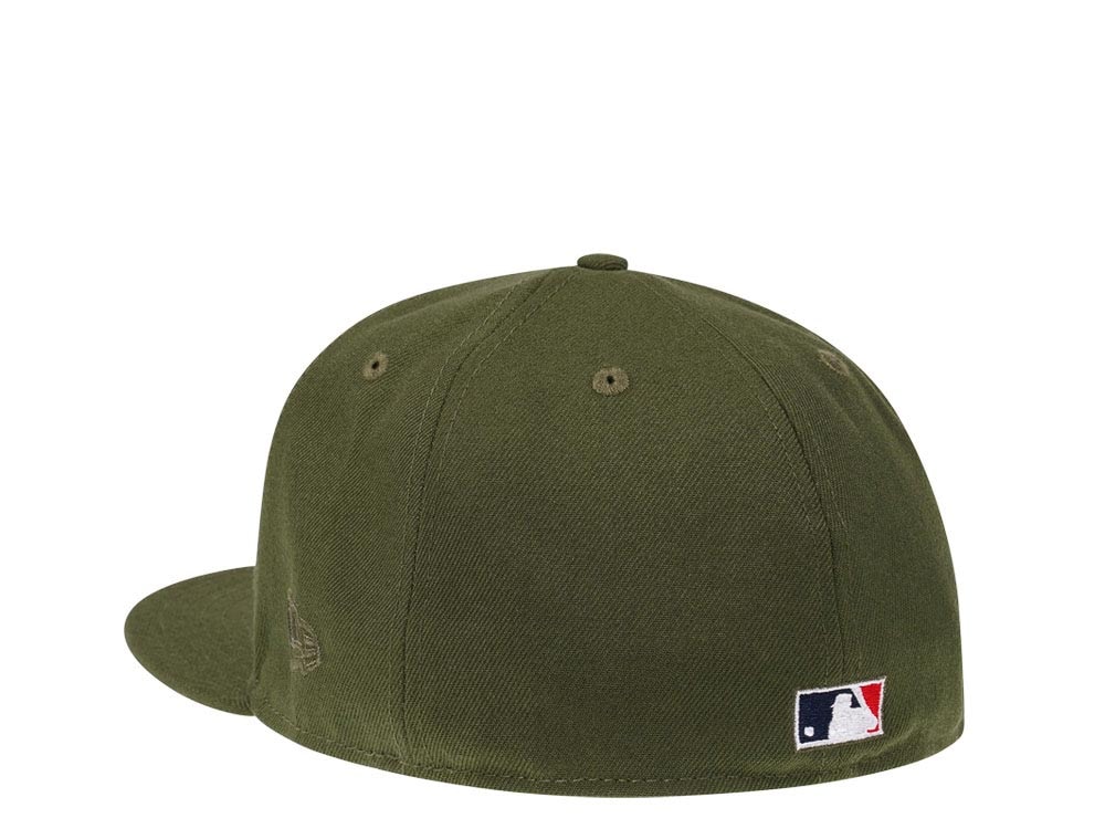 New Era New York Yankees World Series 1999 Rifle Green and Stone Edition 59Fifty Fitted Gorra